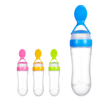 Детская ложка для кормления, кормушка для детской бутылочки, ложка, силиконовая кормушка для детской бутылочки